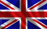 New Age Devi - UK Vlag - Groot-Brittannië - 90x150cm - GB United Kingdom Flag - Originele Kleuren - Sterke Kwaliteit - Incl. Bevestigingsringen