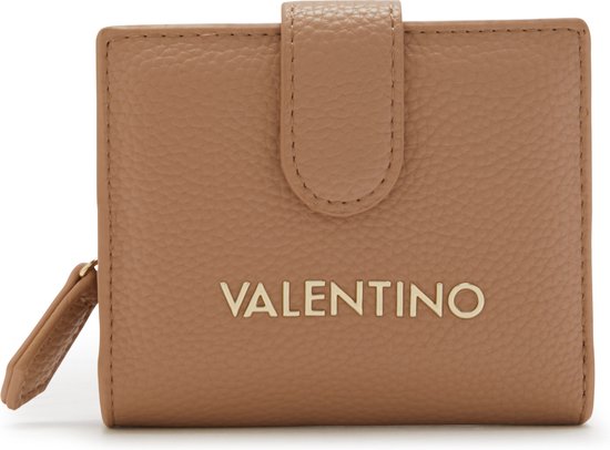 Valentino Bags Brixton Dames drukknop portemonnee Kunstleer - Bruin