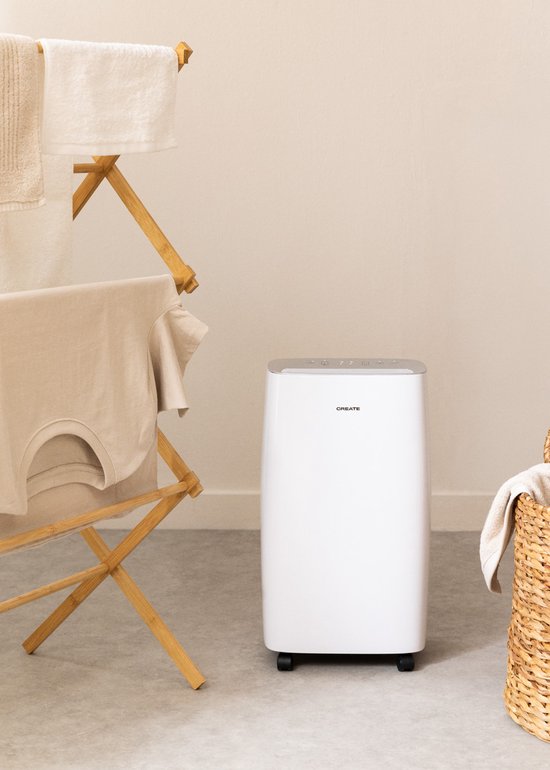CREATE - Dehumidifier - 2 ontvochtigingsstanden - 24 uur programmeerbare timer - Wit - DRYPLUS XL-CUBIC