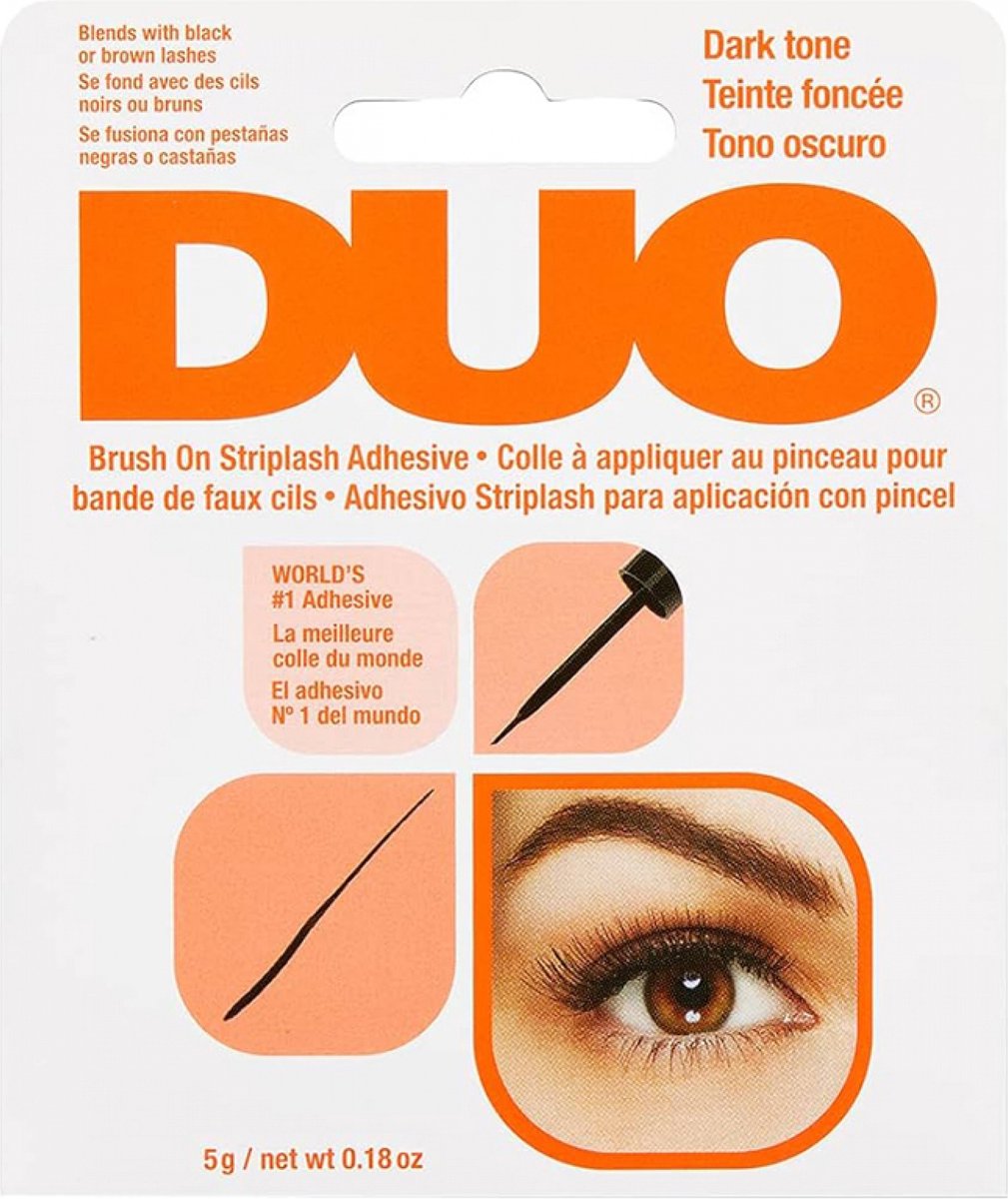 Ardell - Duo Brush On Striplash Adhesive Adhesive With A Brush Dark 5G