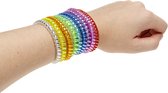 9 STUKS Armband met Felle Metaalkleuren - Uitdeelcadeaus - Armbanden voor Kinderen & Volwassenen - Speelgoed - 5 Centimeter