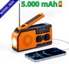 DAILY TOYS® Noodradio Solar Opwindbaar - Model 2024 - 5.000 mAh - Radio op batterijen - Noodpakket - Solar Powerbank - Zaklamp - Noodrantsoen - Powerbank Zonneenergie - Noodradio Opwindbaar - Noodgeval Radio -