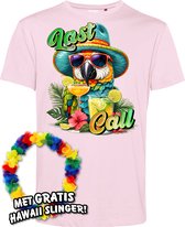 T-shirt Last Call to Relax | Toppers in Concert 2024 | Club Tropicana | Hawaii Shirt | Ibiza Kleding | Lichtroze | maat XL