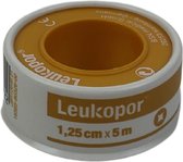 Voordeelverpakking 2 X Leukopor 5mx1,25cm met klemring, 1st (2471)