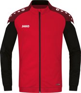JAKO Polyesterjas Performance Kind Maat 164 Rood-Zwart