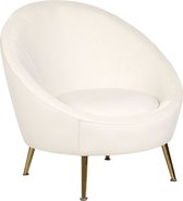 LANGA - Fauteuil - Wit - Velours