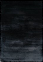 Zacht Fluffy Vloerkleed Hoogpolig - Zwart - 120x170 cm