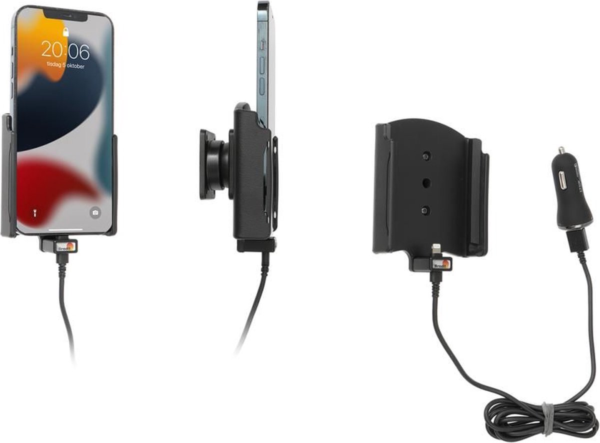 Brodit houder/lader Apple iPhone 13-14 Pro Max USB sig.plug