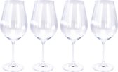 10x Witte wijnglazen 52 cl/520 ml van kristalglas - Kristalglazen - Wijnglas - Wijnen - Cadeau voor de wijnliefhebber