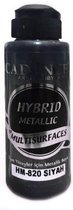 Acrylverf - Metallic - Black - Cadence Hybrid Metallic - 120 ml