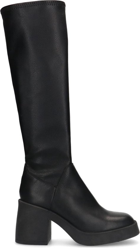 Sacha - Femme - Bottes hautes plateforme noires - Taille 39