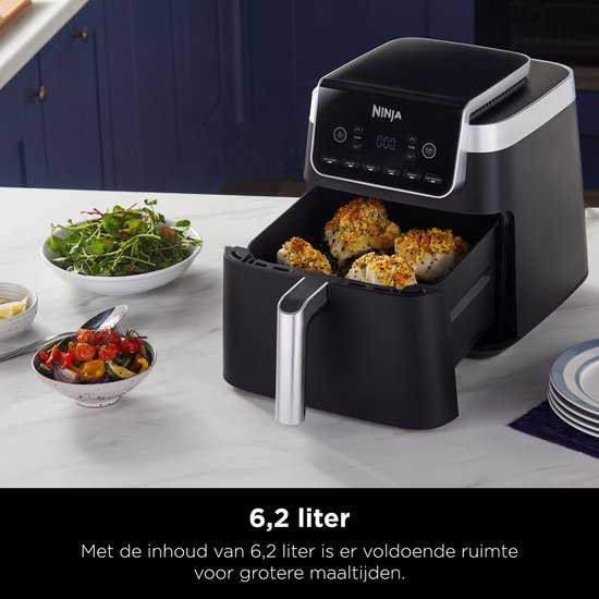 Ninja Airfryer XL Pro - 4.7 liter - 4 Kookprogramma's - PFAS-vrij - 2024 Model - AF140EU