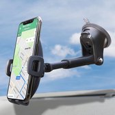 Universele Auto Telefoonhouder Dashboard - Handsfree Bellen en Navigeren - Sterke Zuignap - 360-graden Draaibaar - Geschikt voor Diverse Smartphones