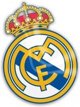 Real Madrid CF - handdoek - Naar logo vervormd - 180 x 130 cm (130Ø) - Oranje/Blauw