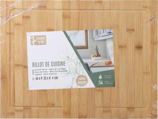 Bambou Co Planche à découper en bois Planche à découper