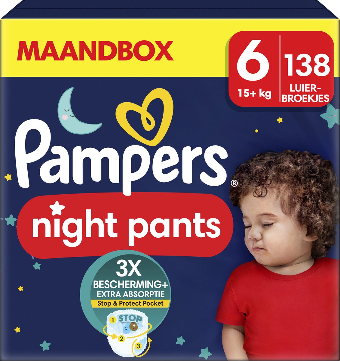 Pampers Night Pants size 6, 15+ diaper panties 19 pcs - VMD parfumerie -  drogerie