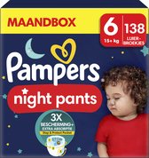 Pampers Night Pants - Maat 6 (15kg+) - 138 luierbroekjes - Maandbox