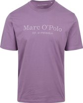 Marc O'Polo - T-Shirt Logo Paars - Heren - Maat XL - Regular-fit