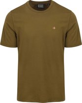 Scotch & Soda Garment Dye Logo Crew T-shirt Heren T-shirt - Maat M