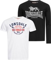 Lonsdale Fintona T-shirt Met Korte Mouwen Wit XL Man