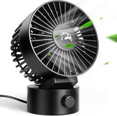 Travelhawk Mini USB Ventilator - Tafelventilator - Mini Fan - Klein, Stil en Geruisloos - Dual Motoren - Kantelbaar - 2 Snelheden - Zwart