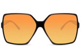 Festival zonnebril oranje - Oversized oranje - Zonnebril groot oranje - Grote EK voetbal bril oranje - Zonnebril EK heren en dames - Zonnebril mannen en vrouwen - Oranje bril - Mybuckethat