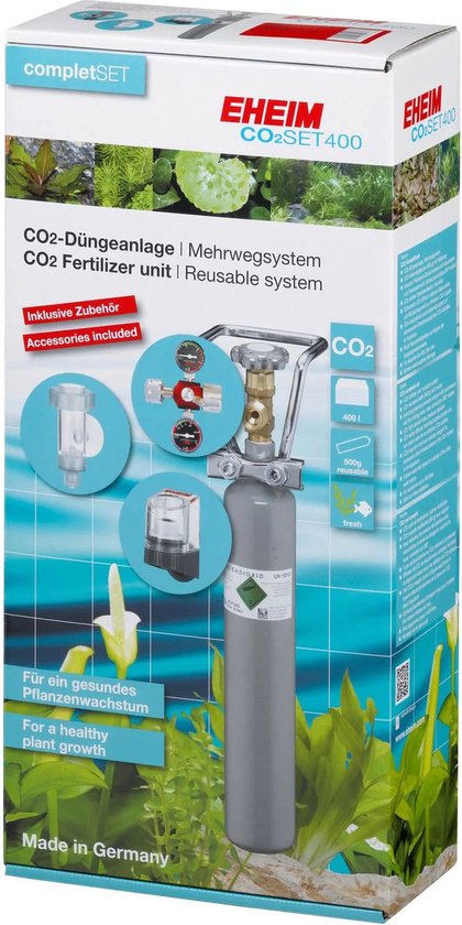 Eheim Co2 Set 400 Hervulbare Co2-Fles - Bemesting - 500 g