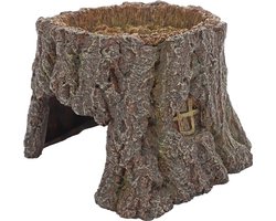Hobby Decoratie Trunk Cave boomstam grot voor aquarium en terrarium 16,3 | 25,5 cm