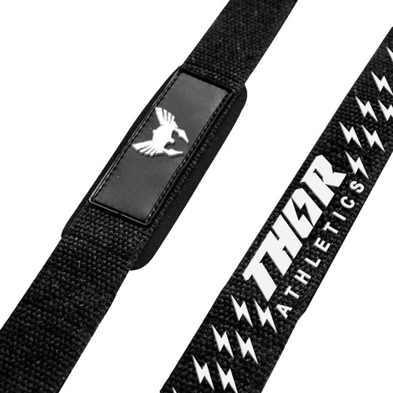 Thor Athletics Lifting Straps - Extra Grip - Krachttraining Accessoires - Powerlifting Straps - Deadlift Straps - Zwart - Thor Athletics