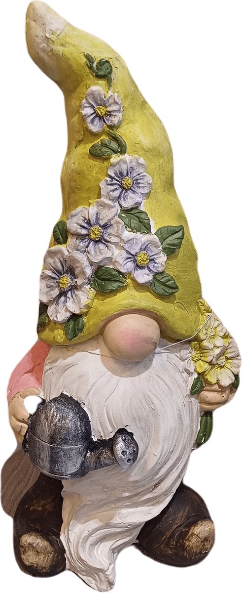 Tuinkabouter - gieter - bloem