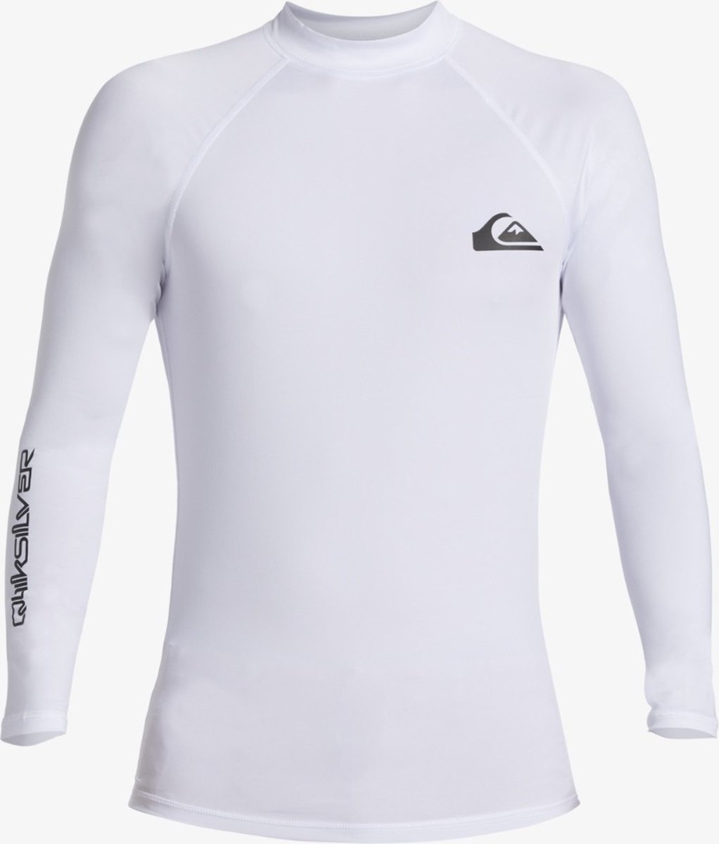 Quiksilver UV-surf T-shirt voor heren Everyday Lange mouw UPF50+ Wit