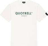 Quotrell - BASIC GARMENTS T-SHIRT - OFF WHITE/GREEN - S