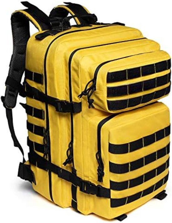 Militaire rugzak - Leger rugzak - Tactical backpack - Leger backpack - Leger tas - 45cm x 33cm x 29cm - 45L - Geel