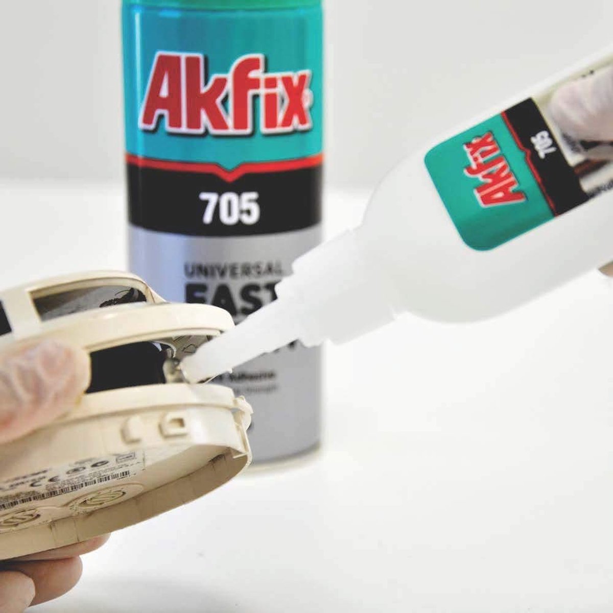 AKFIX Secondelijm set 50gr met activator 200ml, twee-componentenlijm, industriele lijm met activator set, super glue adhesive - Akfix