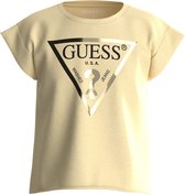 Guess Girls Logo Shirt Geel - Maat 128