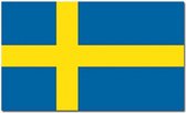 *** Grote Zweedse Vlag 90x150cm - Vlag Zweden - van Heble® ***