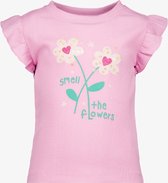 TwoDay meisjes T-shirt roze met bloemen - Maat 122/128