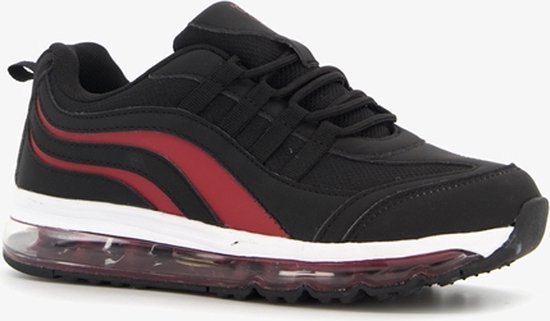 Osaga kinder sneakers met airzool zwart rood - Maat 38 - Uitneembare zool