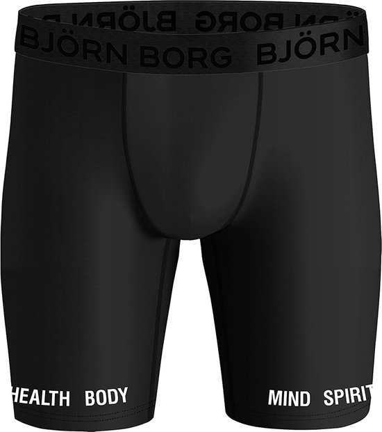 Björn Borg Performance boxers - microfiber heren boxers lange pijpen (2-pack) - multicolor - Maat: XXL