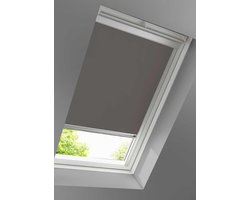 Timlux - Standaard Verduisterend Rolgordijn voor VELUX Dakramen, S06, 606, 4, Grijs