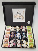 Chocolade Ballen - Thee Proeverij Pakket Groot | Mystery Card 'Happy Birthday' met persoonlijke (video)boodschap | Chocolade-Theepakket | Feestdagen box | Chocolade cadeau | Valentijnsdag | Verjaardag | Moederdag | Vaderdag