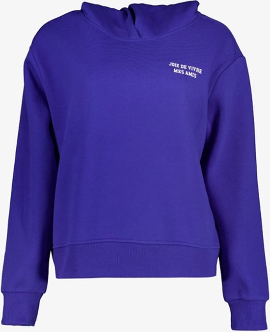 TwoDay dames hoodie met backprint donkerblauw - Maat XL