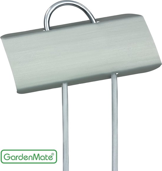 GardenMate 25x Metalen Plantenbordjes – BANNER Hoogte 26 Cm, Tekstveld 6,5 X 2,2 Cm – Verzinkt Staal, Weersbestendig, Voor Tuin En Balkon