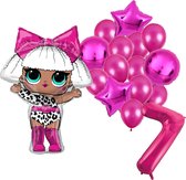 LOL ballon set - 68x86cm - Folie Ballon - L.O.L. Suprise - Themafeest - 7 jaar - Verjaardag - Ballonnen - Versiering - Helium ballon
