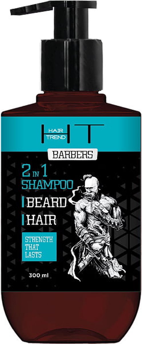 BARBERS - Shampoo voor mannen - 2in1 - ricinus olie - avocado olie - tarwe proteïne - 300ml