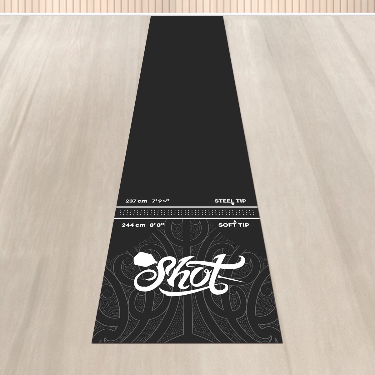 Shot Rubber Dart Mat 300x62 cm