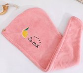 Haarhanddoek - Hair towel - Handdoek - Hoofdhanddoek - Microvezel - Roze