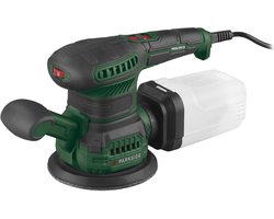 PARKSIDE® Excentrische schuurmachine - Vermogen: 270 W - Toerental: 7000/12000 tpm - Inclusief adapter voor externe stofafzuiging, vastzethulp voor schuurpapier, 2 schuurbladen met klittenbandhechting (korrelgrootte 80 / 120)