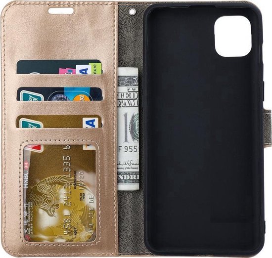 Étui portefeuille pour iPhone 15 Pro - Or