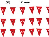 Vlaggenlijn Turkije 10 meter - Landen EK WK Turkish festival thema feest fun